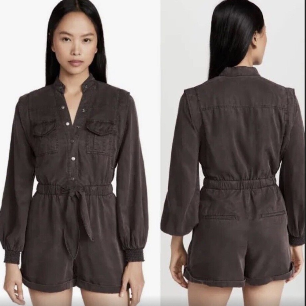 Alice & Olivia - Kota Short Romper - Brown - 2